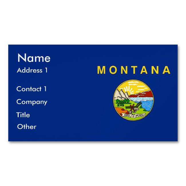 Magnet with Flag of Montana