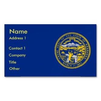 Magnet with Flag of Nebraska