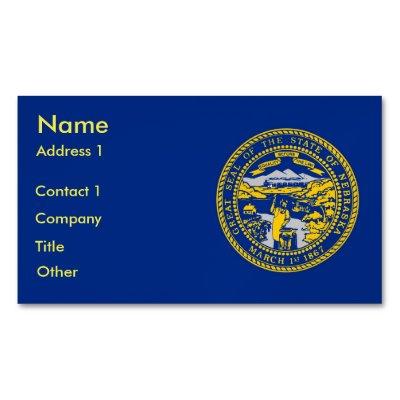 Magnet with Flag of Nebraska