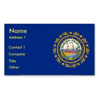 Magnet with Flag of New Hampshire