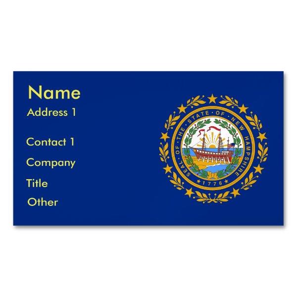 Magnet with Flag of New Hampshire