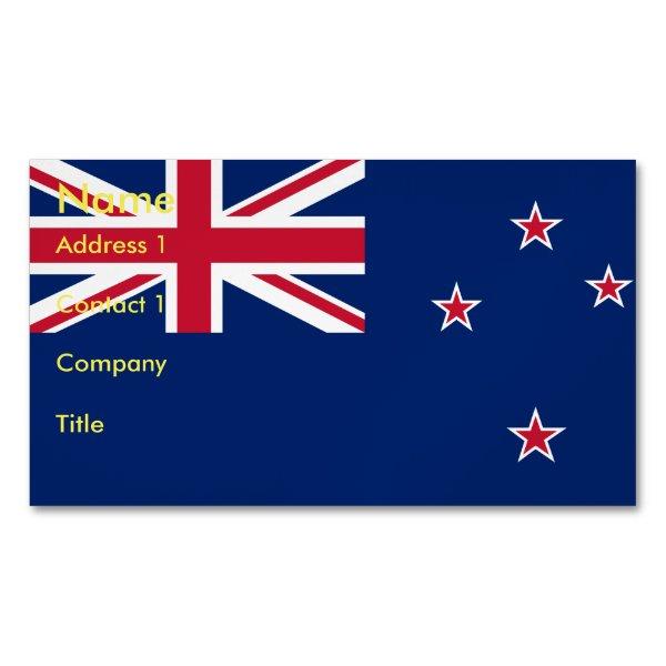 Magnet with Flag of New Zealand