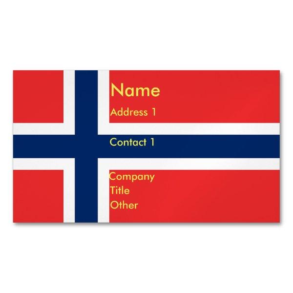 Magnet with Flag of Norway