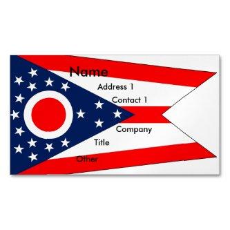 Magnet with Flag of Ohio State