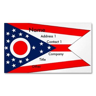 Magnet with Flag of Ohio State