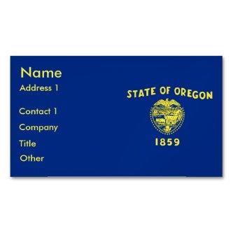 Magnet with Flag of Oregon