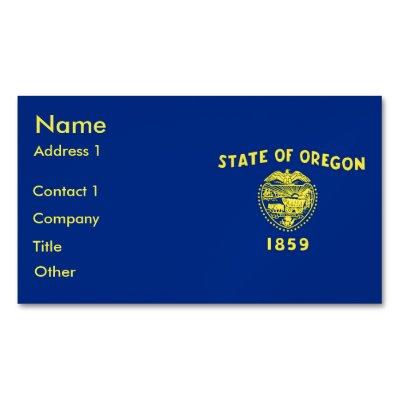 Magnet with Flag of Oregon