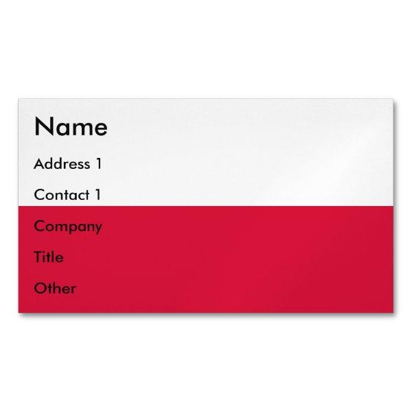 Magnet with Flag of Poland