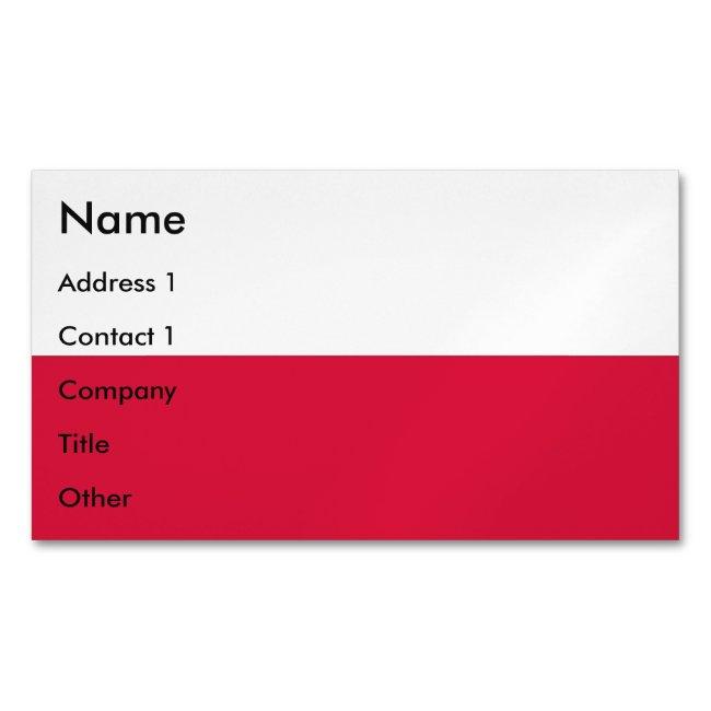 Magnet with Flag of Poland