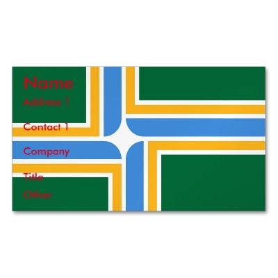 Magnet with Flag of Portland, USA