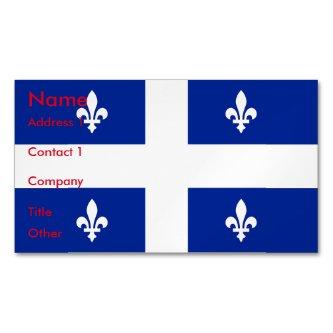 Magnet with Flag of Quebec
