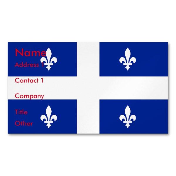 Magnet with Flag of Quebec