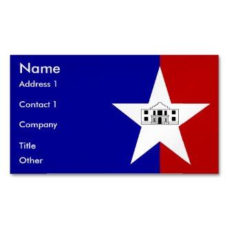 Magnet with Flag of San Antonio