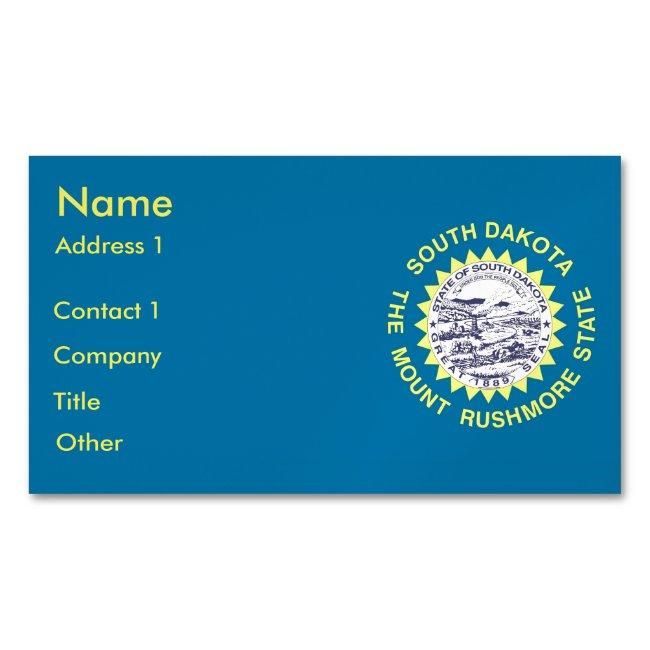 Magnet with Flag of South Dakota