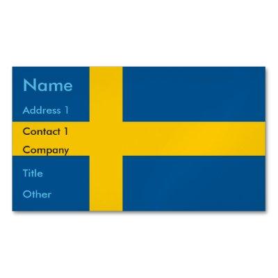 Magnet with Flag of Sweden