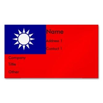 Magnet with Flag of Taiwan