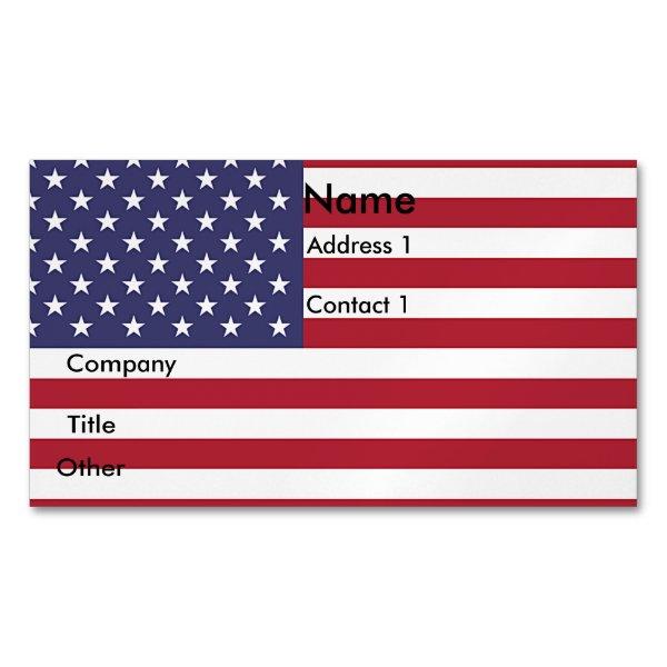 Magnet with Flag of USA