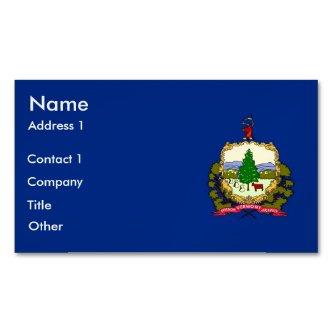 Magnet with Flag of Vermont, USA