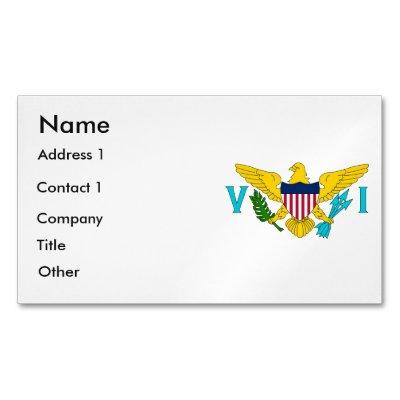 Magnet with Flag of Virgin Island