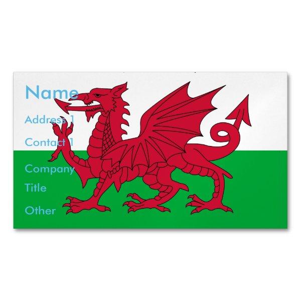 Magnet with Flag of Wales, UK