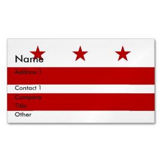 Magnet with Flag of Washington DC