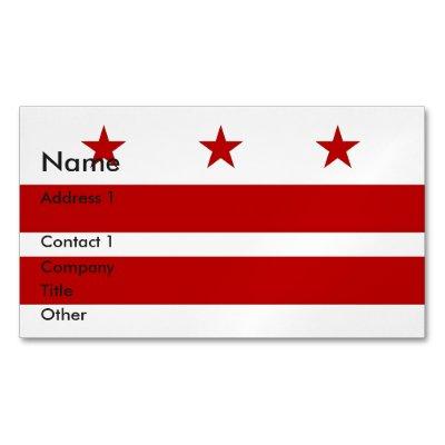 Magnet with Flag of Washington DC