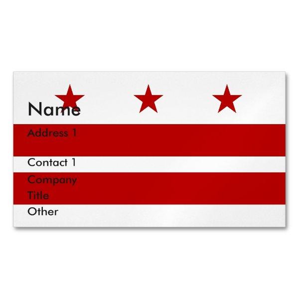Magnet with Flag of Washington DC