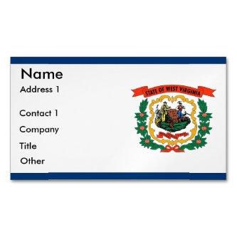 Magnet with Flag of West Virginia