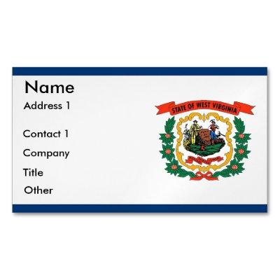 Magnet with Flag of West Virginia