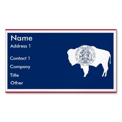 Magnet with Flag of Wyoming