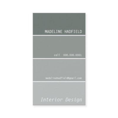 paint chip swatch grey silver