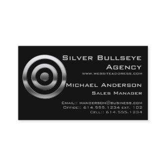 :: Silver Metal Bullseye Target