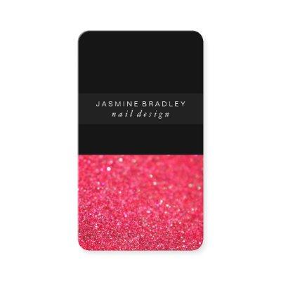 Simplistic Glitter Sheer Hot Pink