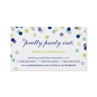 :: stylish confetti navy mint lime