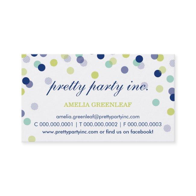 :: stylish confetti navy mint lime