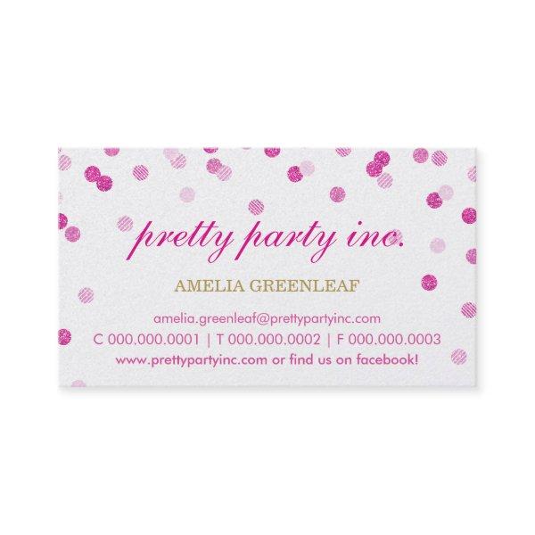 stylish confetti pink gold glitter