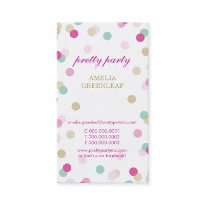 stylish confetti pink mint gold