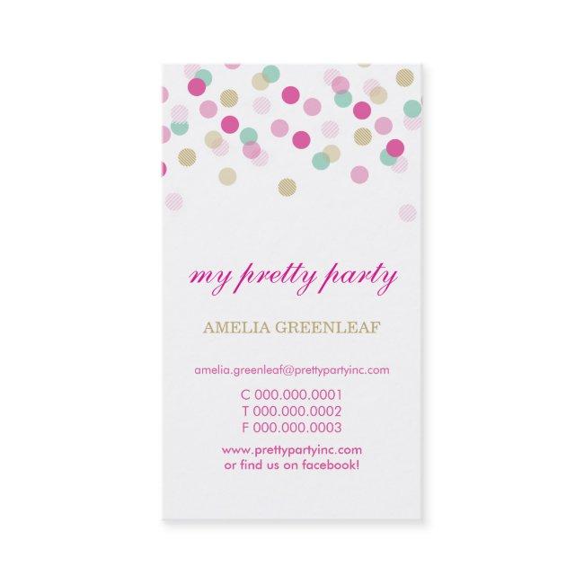 stylish confetti pink mint gold