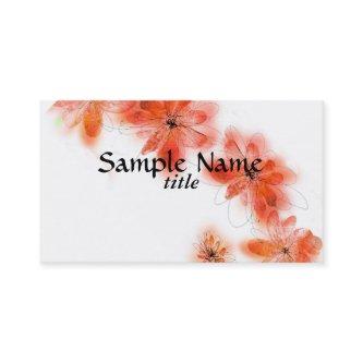 template watercolor flower art