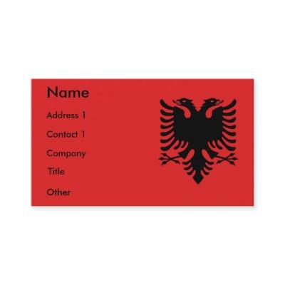 with Flag of Albania