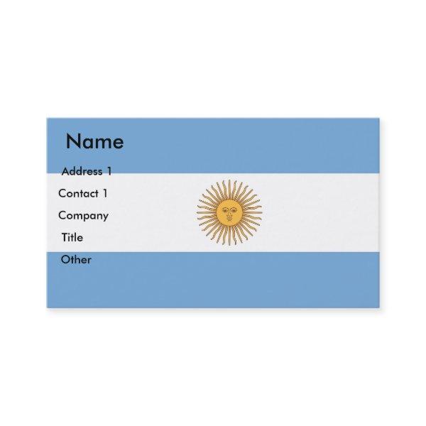 with Flag of Argentina