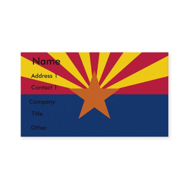 with Flag of Arizona, U.S.A.