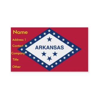 with Flag of Arkansas U.S.A.