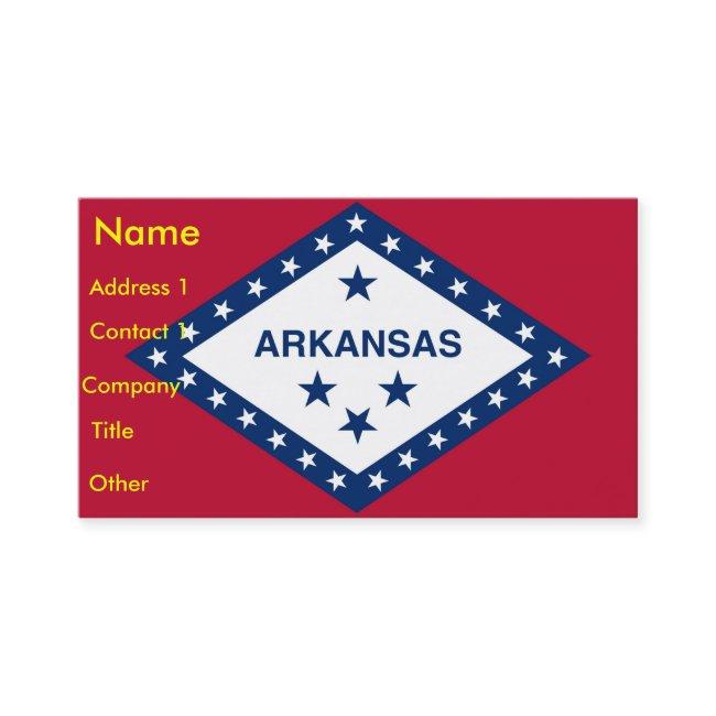 with Flag of Arkansas U.S.A.