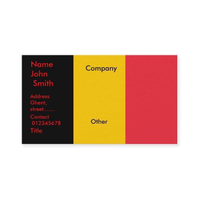 with Flag of Belgium
