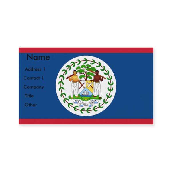 with Flag of Belize