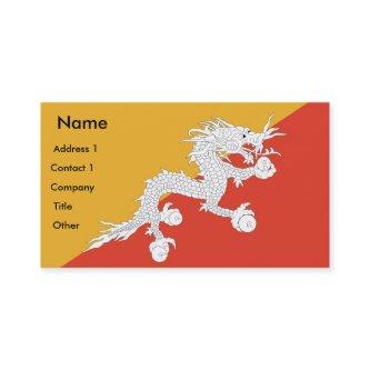 with Flag of Bhutan