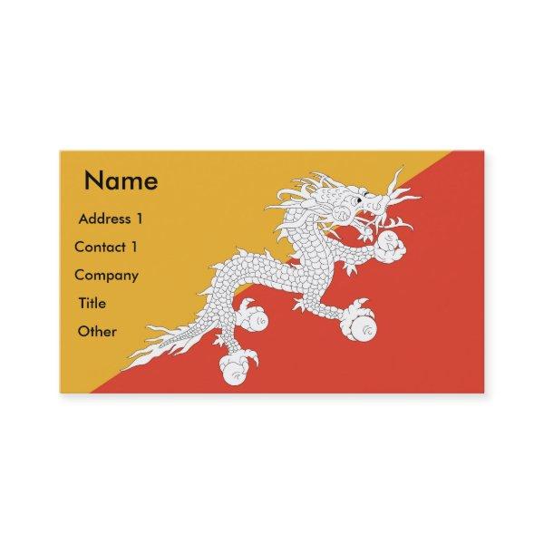 with Flag of Bhutan