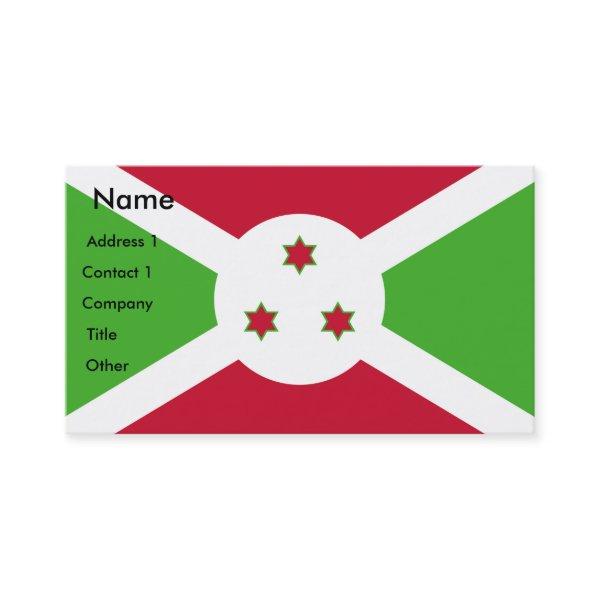 with Flag of Burundi