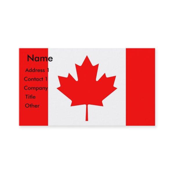 with Flag of Canada